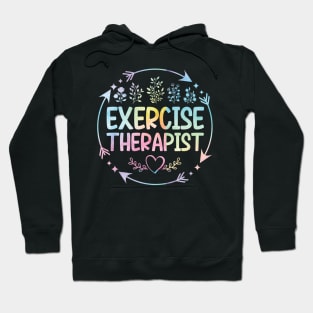 Exercise Therapist cute floral watercolor Hoodie